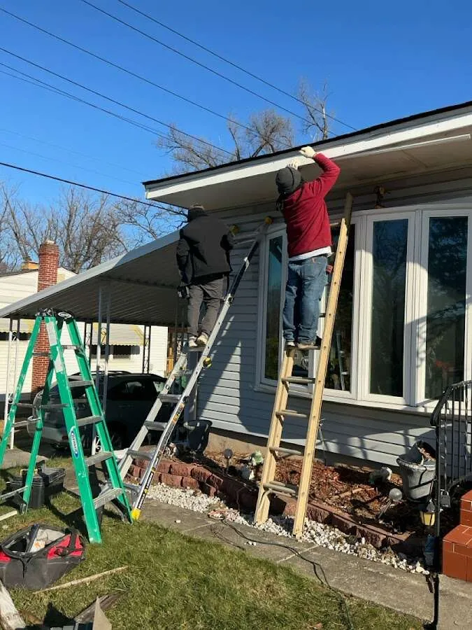 Restoration crew performing exterior repair in Loveland